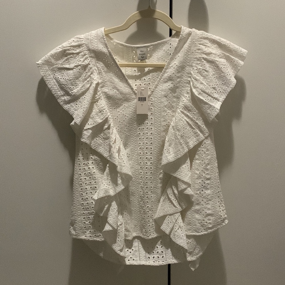 Anthropologie Eyelet Blouse NWT